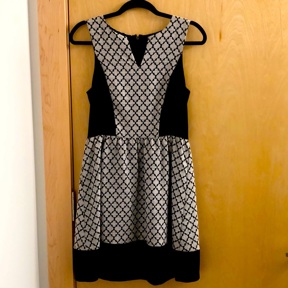 Kensie black and white work dress